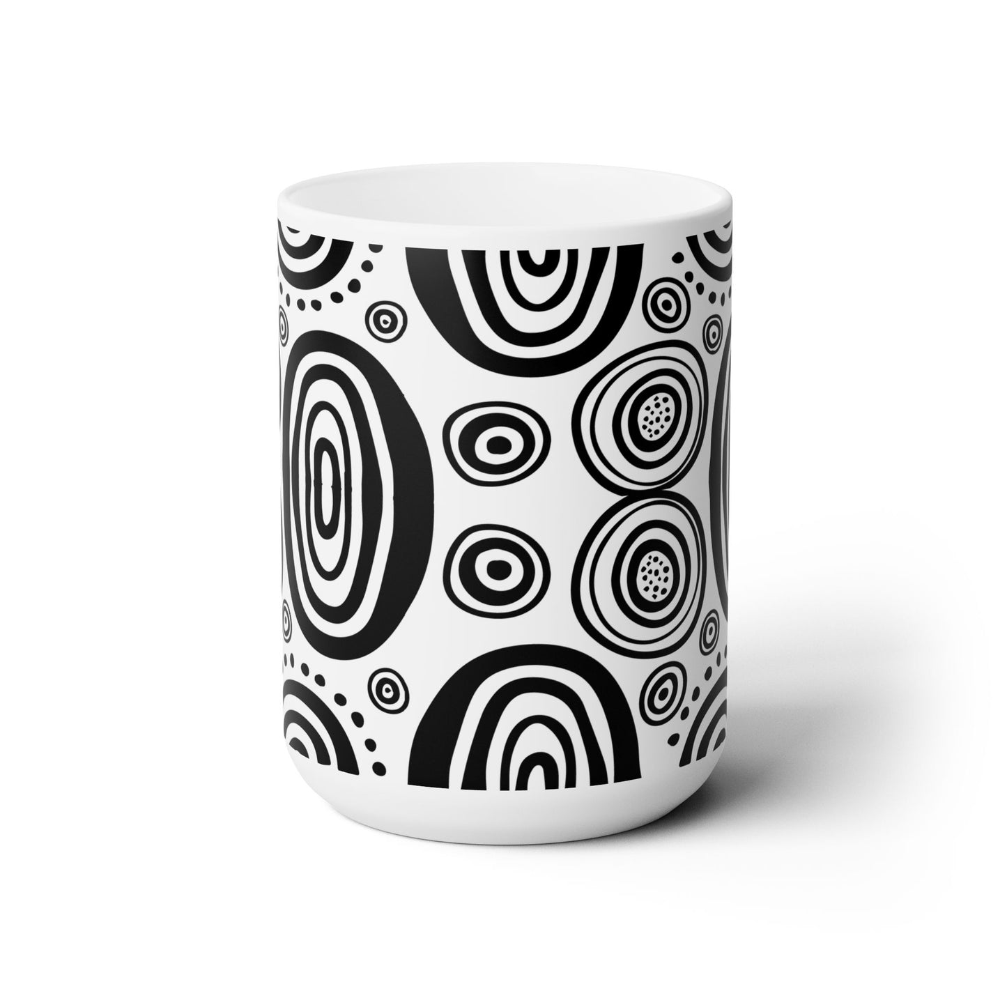 Geometric Malian Mudcloth Abstract Ceramic Mug #2