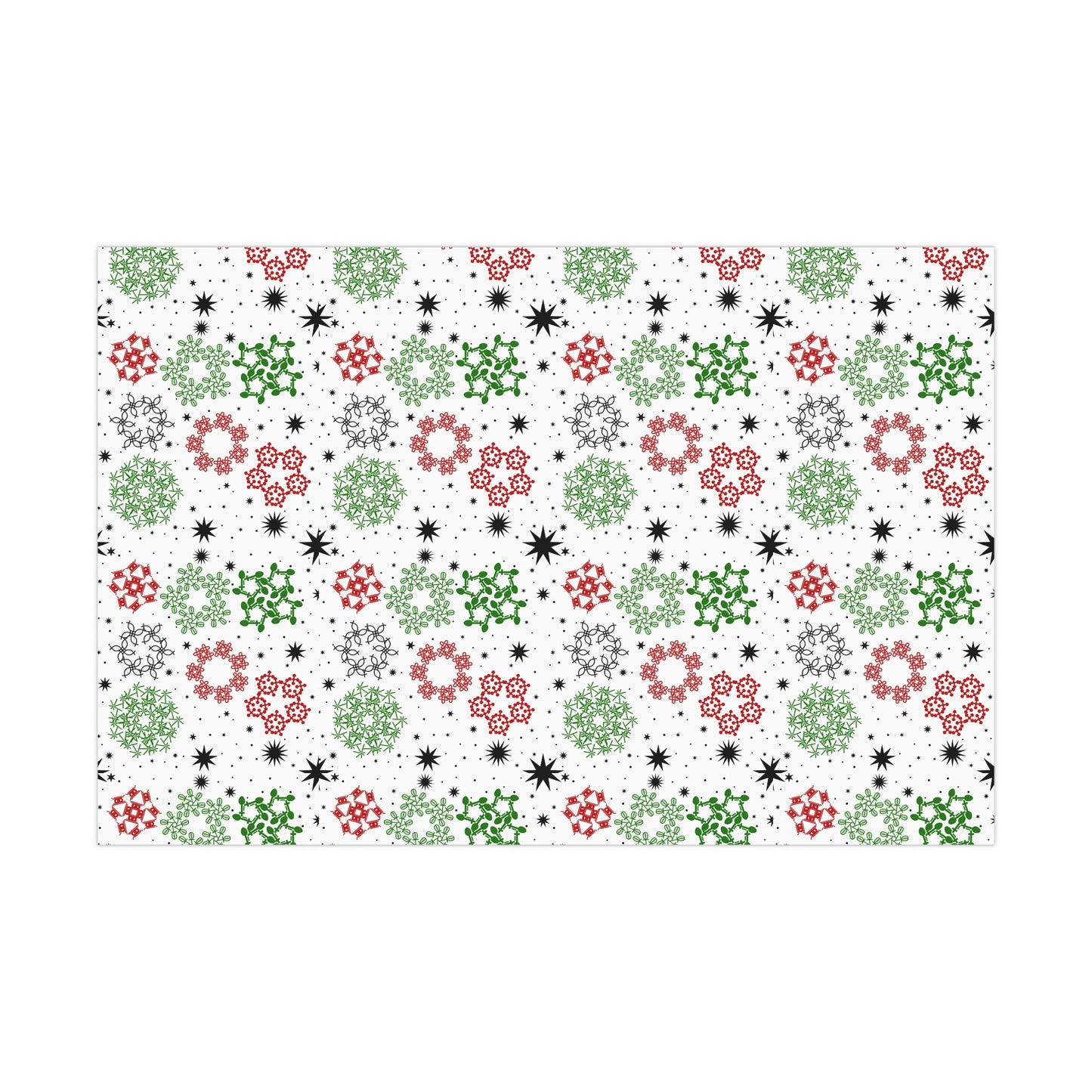 Kwanzaa Snowflakes Wrapping Paper