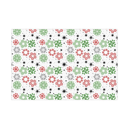 Kwanzaa Snowflakes Wrapping Paper