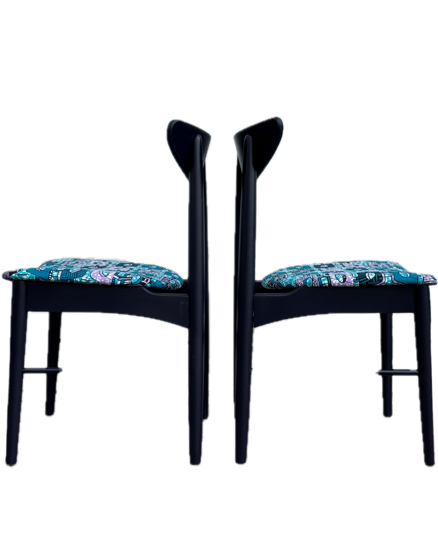 AfroLuxe Indigo MCM Chairs