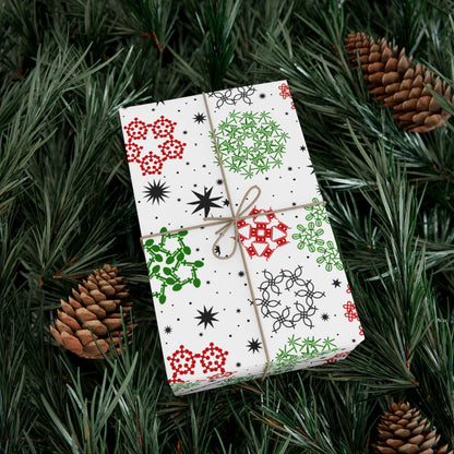 Kwanzaa Snowflakes Wrapping Paper