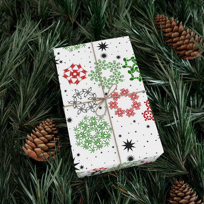 Kwanzaa Snowflakes Wrapping Paper