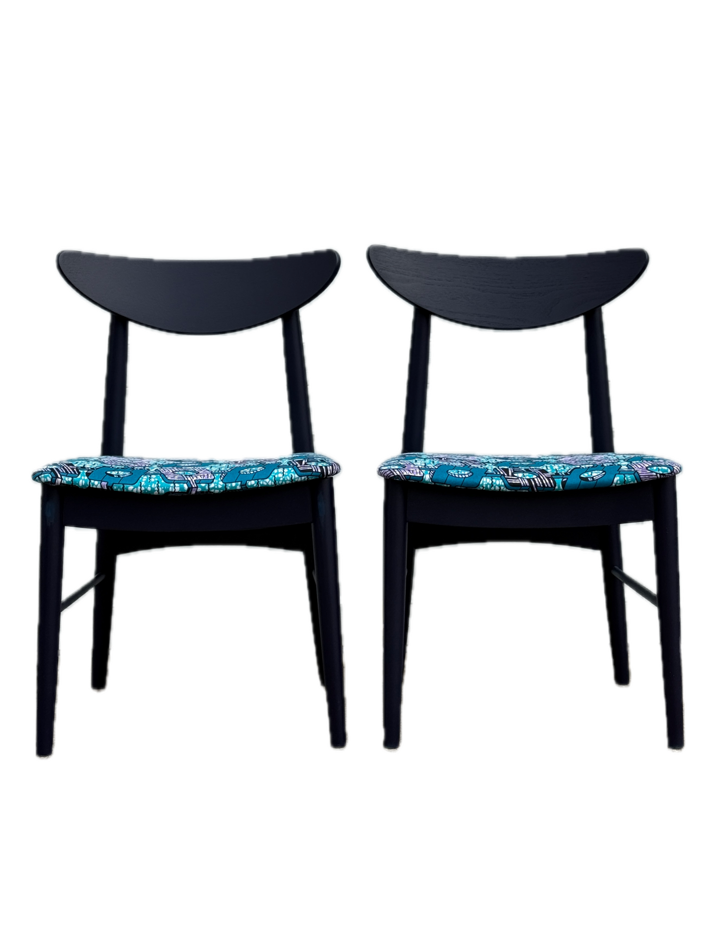 AfroLuxe Indigo MCM Chairs