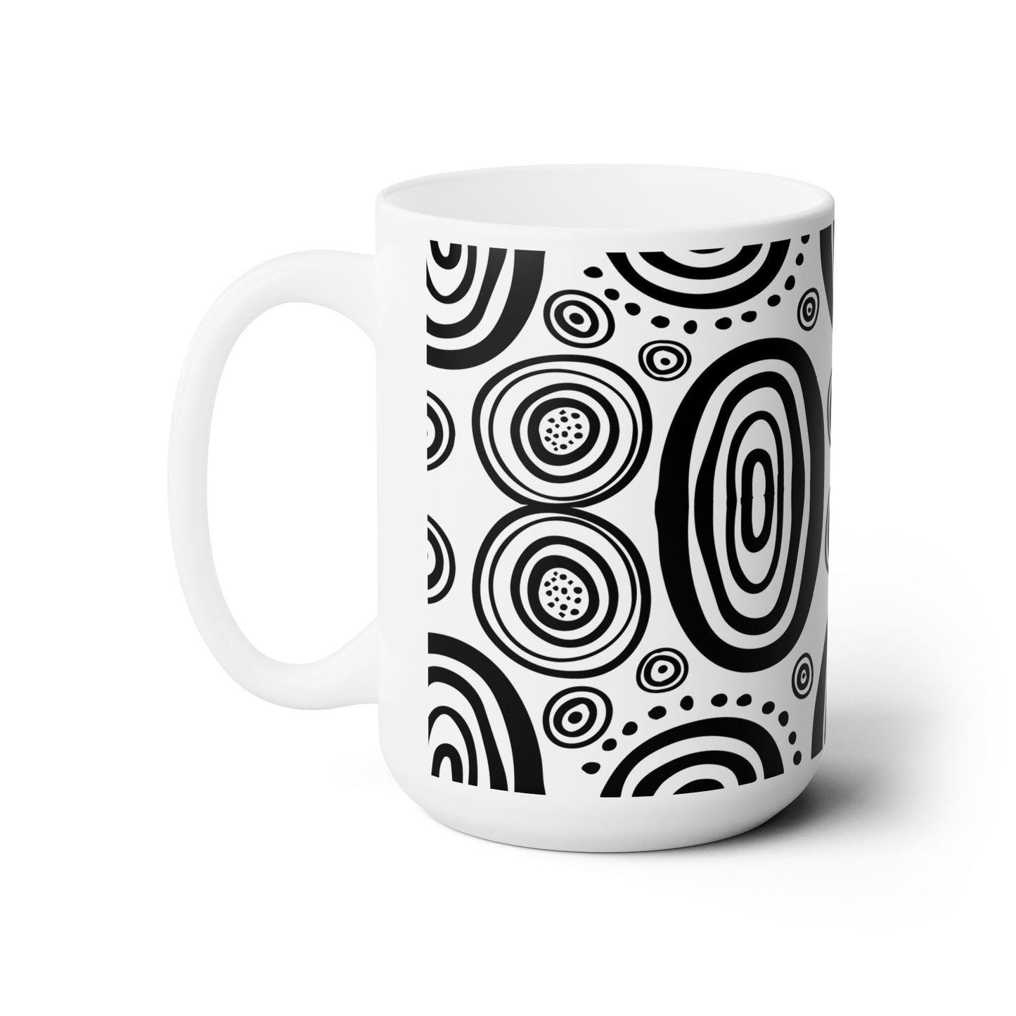 Geometric Malian Mudcloth Abstract Ceramic Mug #2