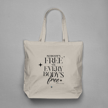 Fannie Lou Hamer 'Nobody's Free' Canvas Statement Tote