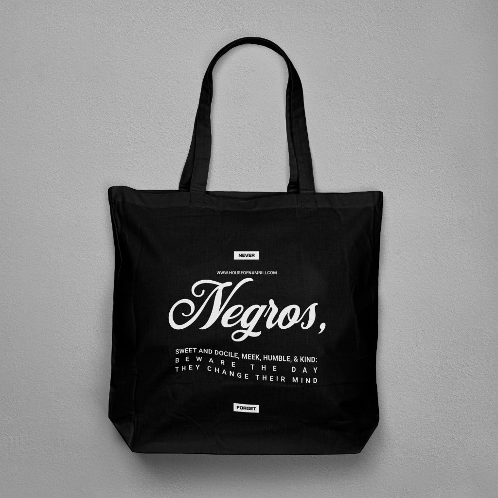 Langston Hughes 'Beware the Day' Canvas Statement Tote