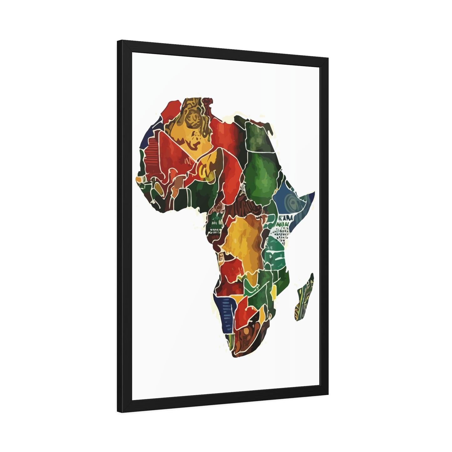 Framed Africa Abstract Posters