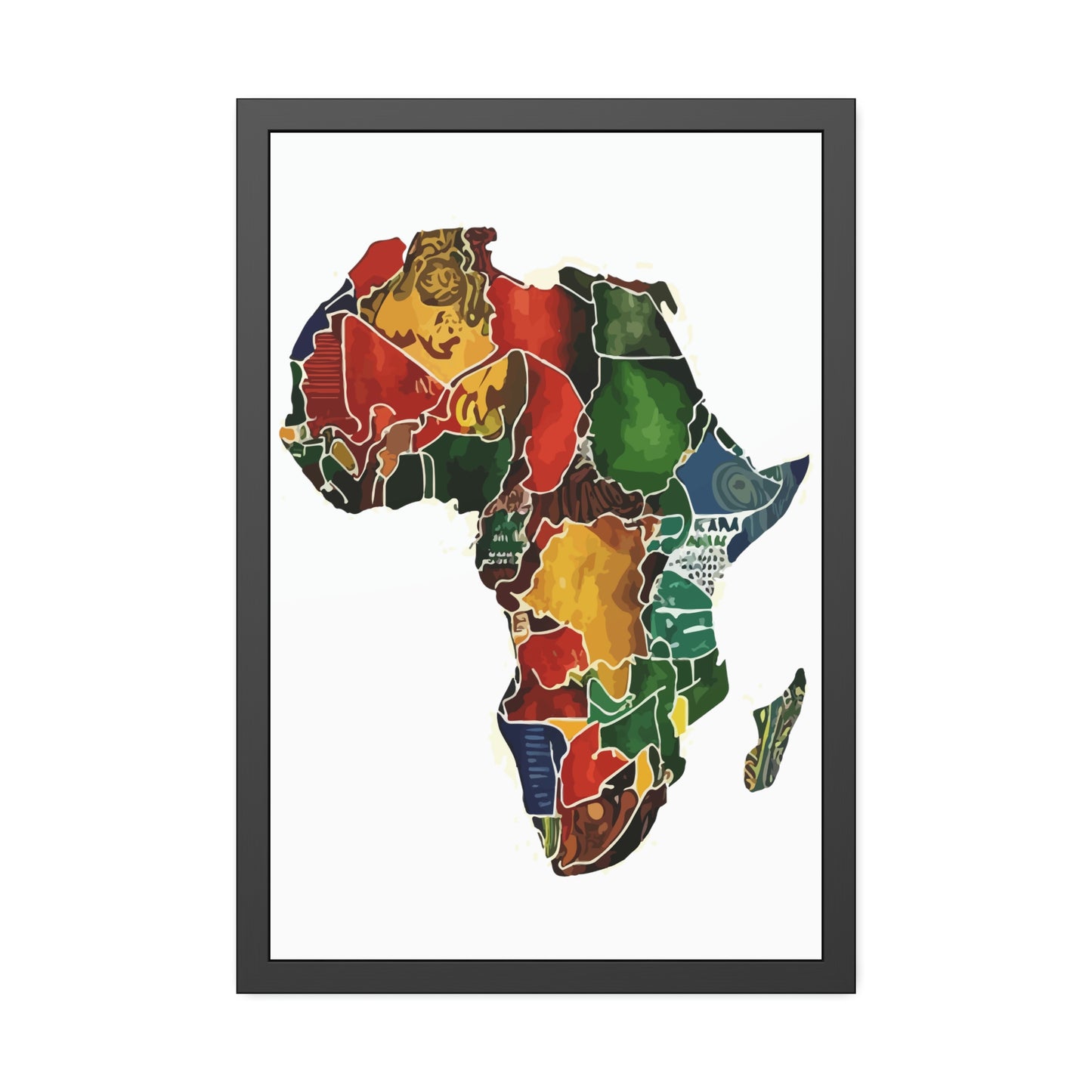 Framed Africa Abstract Posters