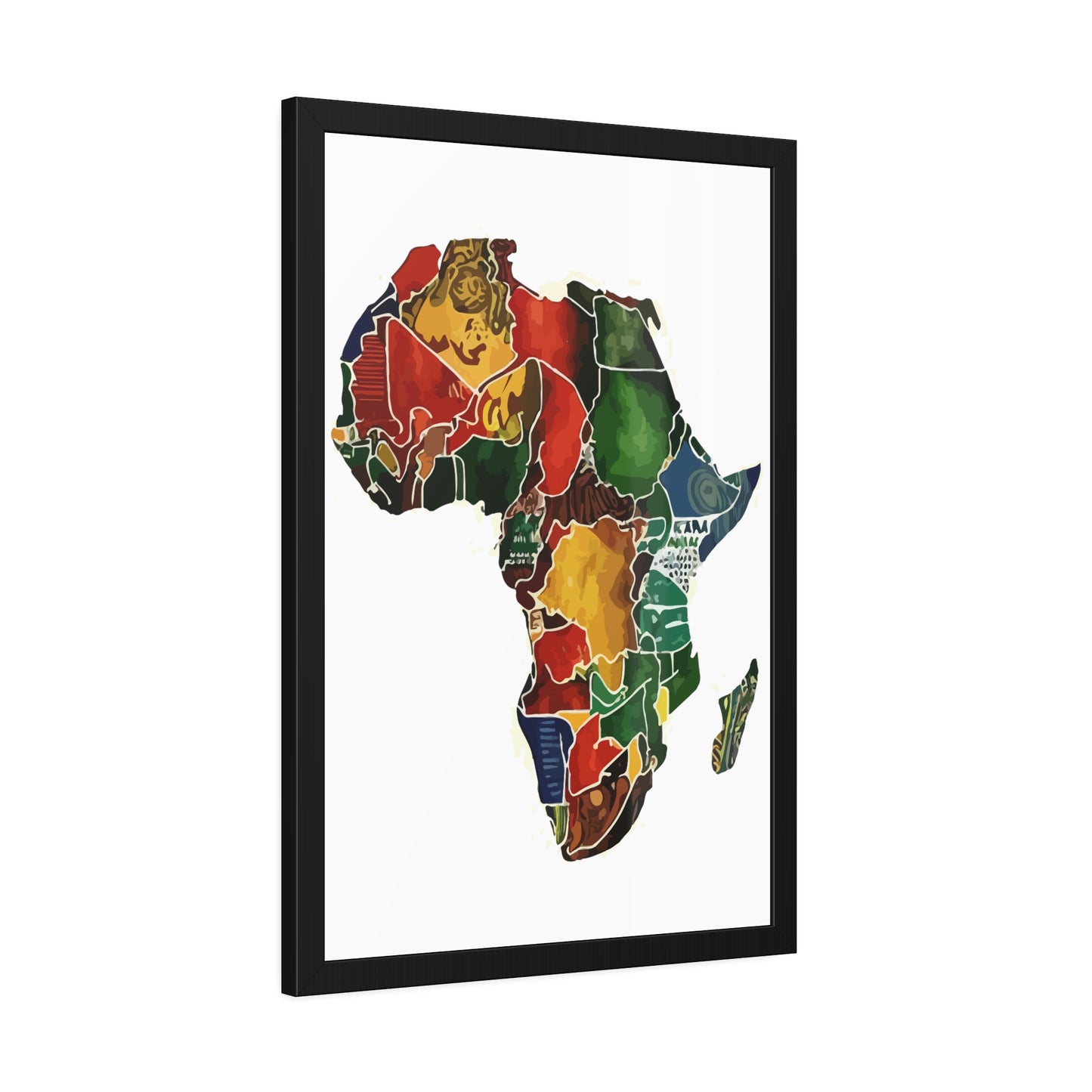 Framed Africa Abstract Posters